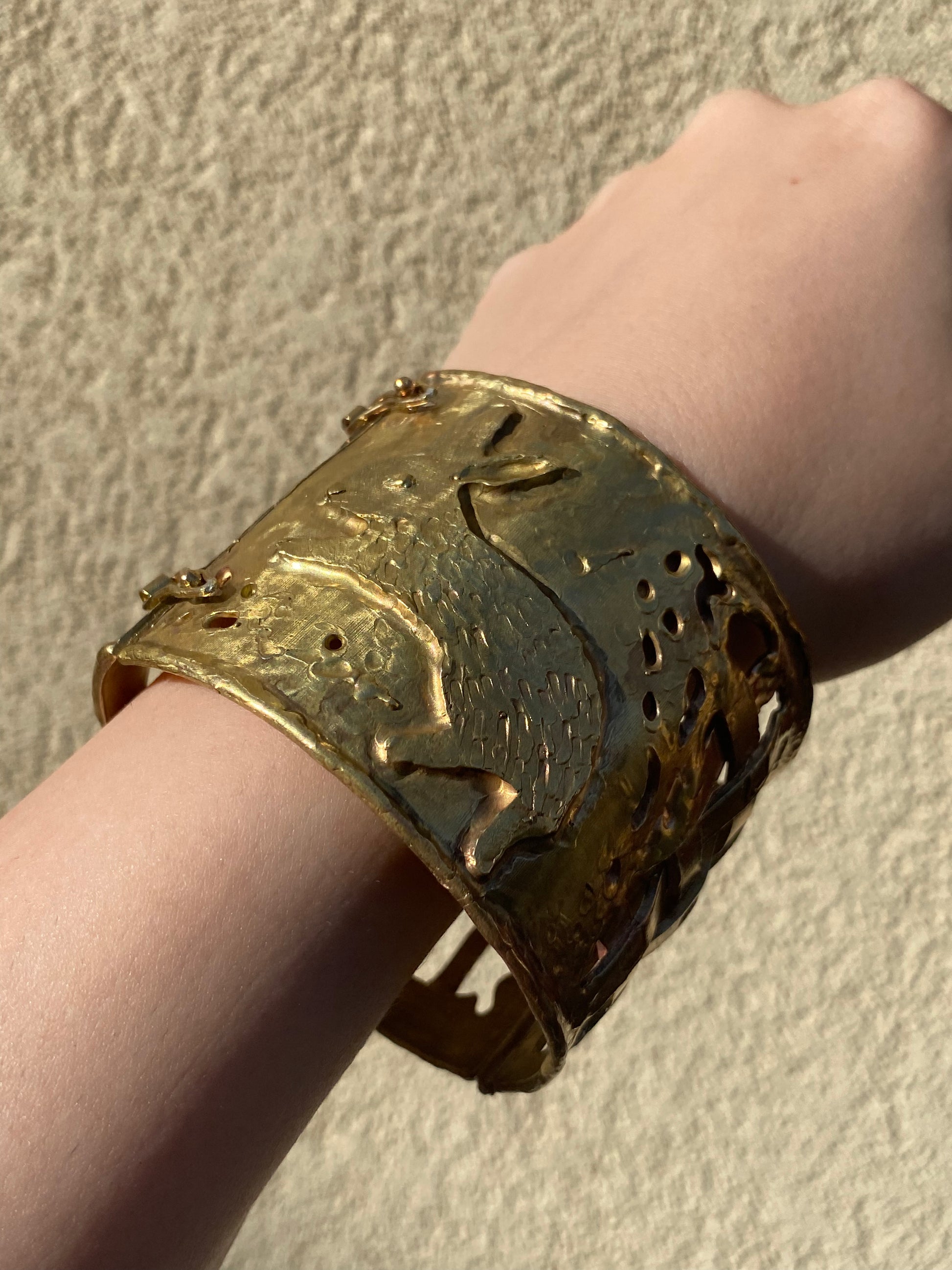 Bunny Escape Brass Bracelet